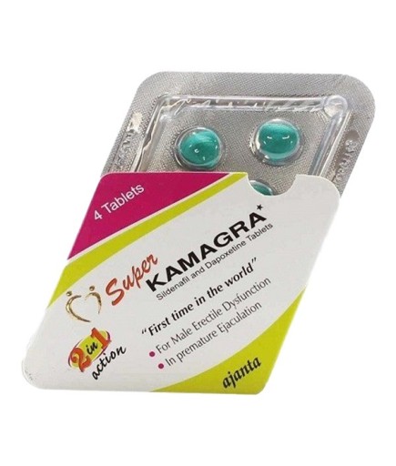Süper Kamagra Sildenafil 100 mg + Dapoxetine 60 mg Tablets